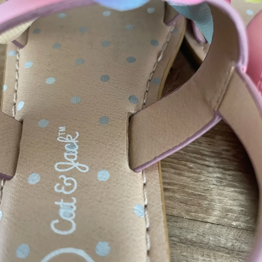Cat & Jack: Toddler Pink and Yellow Floral Sandals